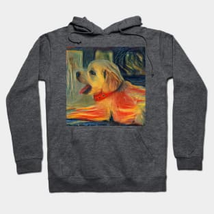 Cute puppy painting (pet, dog, pretty and hiking) Hoodie